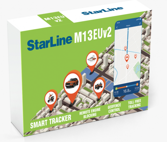 StarLine Smart Tracker M13 – איתורן חכם וניתוק מנוע בזמן אמת
