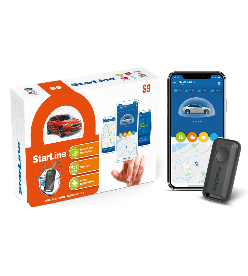 StarLine PLUS (S9 V2) - מערכת מיגון, איתור GPS ושליטה 4G לרכב